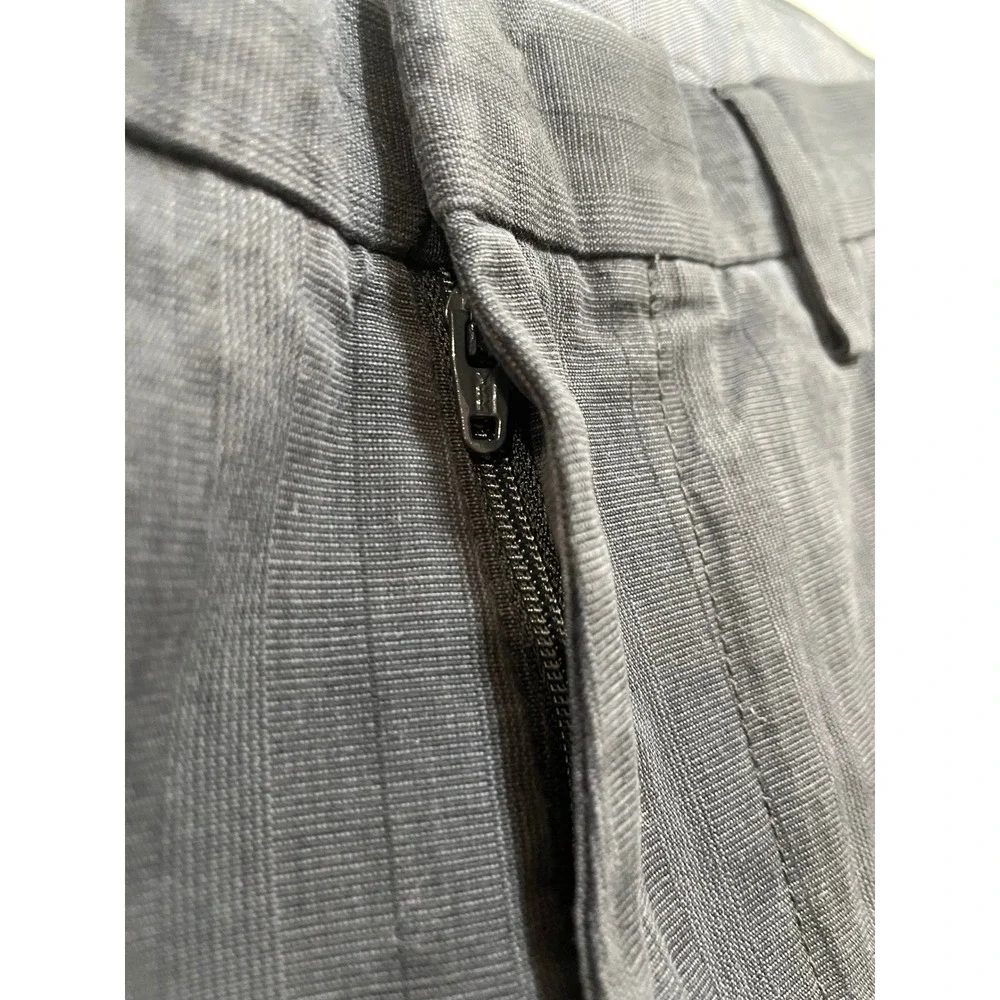 Banana Republic Kentfield Pant Mens 30x30 Gray Striped Cotton Chino Trousers